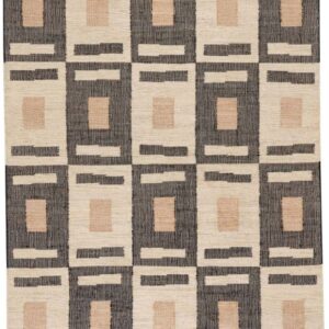 Handwoven Style Geometric Rug