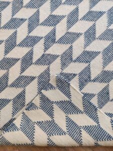 Blue Chevron Flatweave Rug
