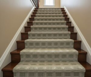 Green Checkered Flatweave Rug