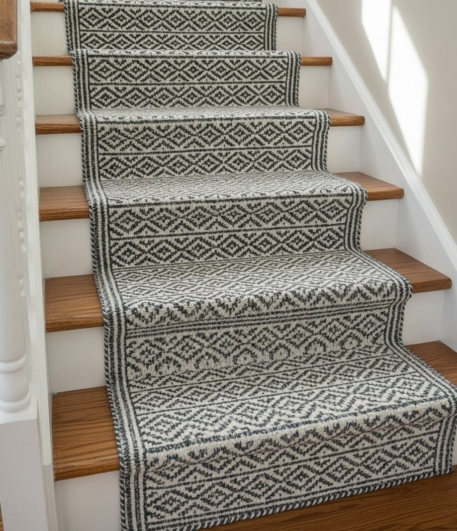 Diamond Pattern Wool Rug