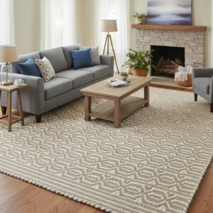 Handwoven Flatweave Wool Rug