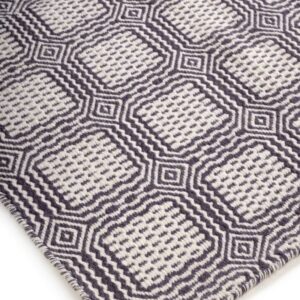 Contemporary Grey & Ivory Textured Area Rug