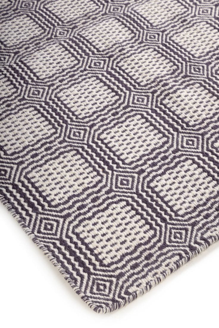 Contemporary Grey & Ivory Textured Area Rug